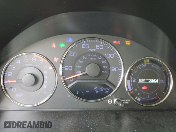 2005 Honda Civic with VIN JHMES96625S000589, listed as a Copart auction lot 44033985 with 161,944 mi miles and Salvage Title. Bid and sale history available at DreamBid. Image 9.