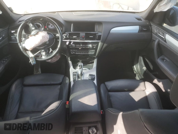 2017 BMW X3 xDrive35i with VIN 5UXWX7C57H0S19103, listed as a Copart auction lot 43017355 with 121,084 mi miles and Salvage Title. Bid and sale history available at DreamBid. Image 8.