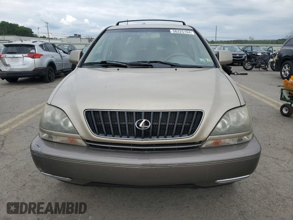 1999 Lexus RX 300 Luxury SUV with VIN JT6HF10U7X0087326, listed as a Copart auction lot 56225104 with 205,537 mi miles and Salvage Title. Bid and sale history available at carsss.com. Image 5.