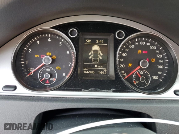 2012 Volkswagen CC Sport PZEV with VIN WVWNP7AN9CE509399, listed as a Copart auction lot 78458734 with 166,945 mi miles and Salvage Title. Bid and sale history available at carsss.com. Image 9.