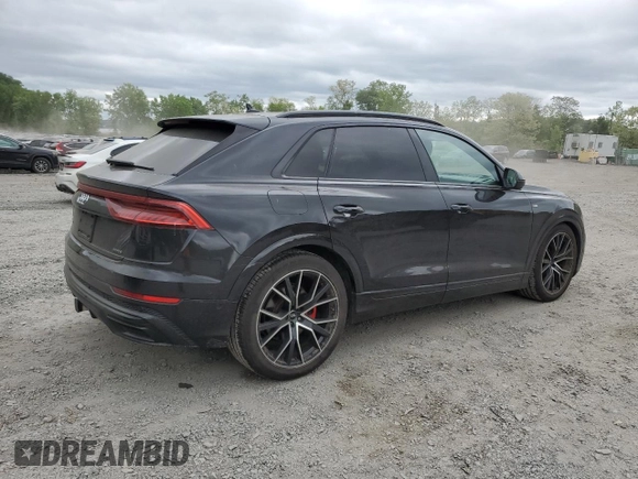 2020 Audi Q8 Prestige z VIN WA1FVAF14LD025847, wystawiony jako Copart lot #52890625 z przebiegiem 52 416 mil mil oraz Szkoda całkowita • Salvage title. Historia ofert i sprzedaży dostępna na DreamBid. Obrazek 3.