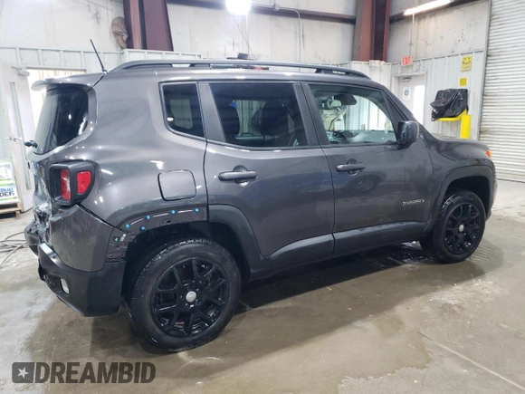 2020 Jeep Renegade Latitude with VIN ZACNJBBBXLPL21214, listed as a Copart auction lot 41685825 with 80,100 mi miles and Salvage Title. Bid and sale history available at carsss.com. Image 3.