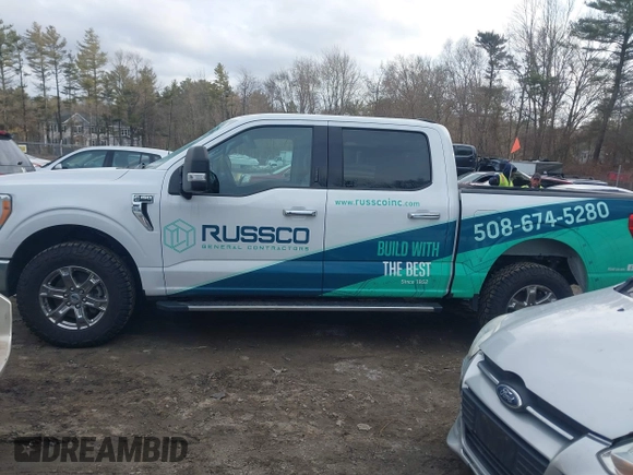 2021 Ford F-150 XL with VIN 1FTEW1EPXMFC83574, listed as a IAAI auction lot 41694174 with 57,814 mi miles. Bid and sale history available at carsss.com. Image 14.