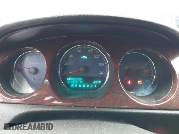 2008 Buick Lucerne CXS with VIN 1G4HE57Y48U157088, listed as a IAAI auction lot 41203181 with 114,590 mi miles and . Bid and sale history available at DreamBid. Image 7.