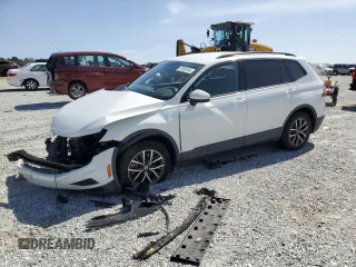 2021 Volkswagen Tiguan S with VIN 3VV1B7AX4MM061312, listed as a Copart auction lot 47909185 with 42,100 mi miles and Salvage Title. Bid and sale history available at DreamBid. Image 1.
