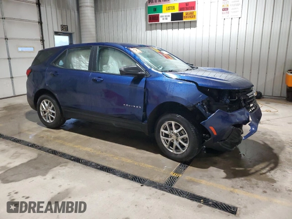 2022 Chevrolet Equinox LS z VIN 3GNAXSEV9NS170493, wystawiony jako Copart lot #57219235 z przebiegiem Nie podano mil oraz Szkoda całkowita • Salvage title. Historia ofert i sprzedaży dostępna na DreamBid. Obrazek 4.