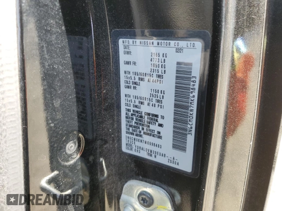 2021 Nissan NV200 SV с VIN 3N6CM0KN7MK698483, выставлен на аукционе Copart как лот 51129125 с пробегом 82 381 миль миль и Списание • Salvage title. История ставок и продаж доступна на DreamBid. Изображение 12.
