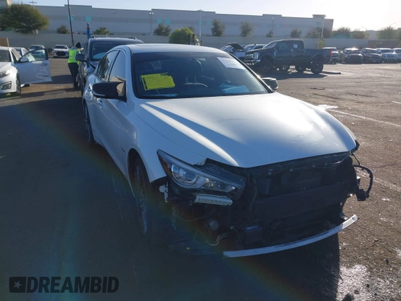 2019 Infiniti Q50 RED SPORT 400 with VIN JN1FV7APXKM761052, listed as a IAAI auction lot 41290479 with 81,930 mi miles. Bid and sale history available at carsss.com. Image 14.