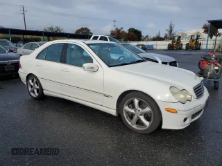 2005 Mercedes-Benz C 230 Kompressor with VIN WDBRF40J75F592134, listed as a Copart auction lot 84874144 with 168,489 mi miles and Non repairable. Bid and sale history available at DreamBid. Image 4.