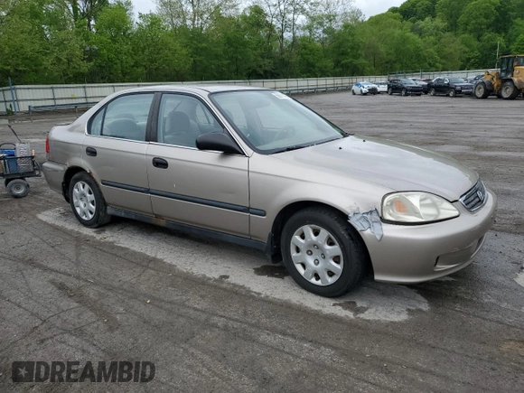2000 Honda Civic LX with VIN 2HGEJ6678YH599507, listed as a Copart auction lot 56971495 with 163,040 mi miles and Clean Title. Bid and sale history available at DreamBid. Image 4.