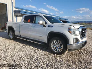 2020 GMC Sierra 1500 SLT with VIN 3GTU9DET0LG403221, listed as a Copart auction lot 67690814 with 0 mi miles and Salvage Title. Bid and sale history available at carsss.com. Image 4.