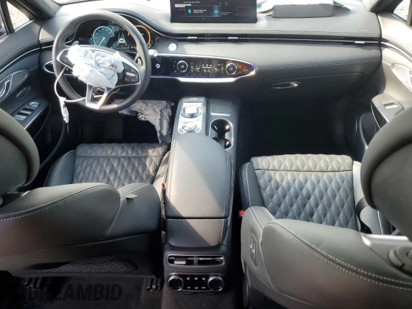 2024 Genesis GV70 Sport with VIN 5NMMCDTC3RH003803, listed as a Copart auction lot 59806985 with 7,614 mi miles and Salvage title. Bid and sale history available at DreamBid. Image 8.