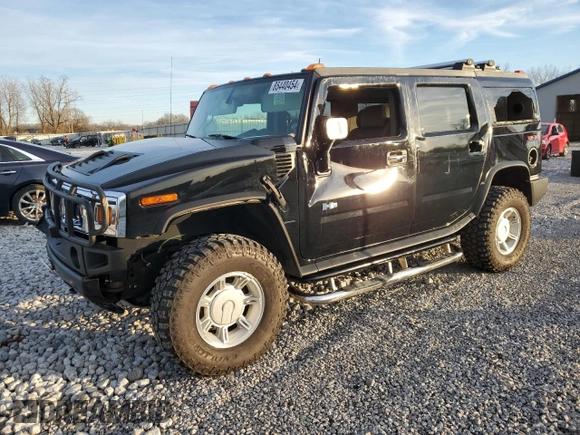 2004 Hummer H2 with VIN 5GRGN23U54H109943, listed as a Copart auction lot 85440454 with 62,040 mi miles and Salvage Title. Bid and sale history available at carsss.com. Image 1.