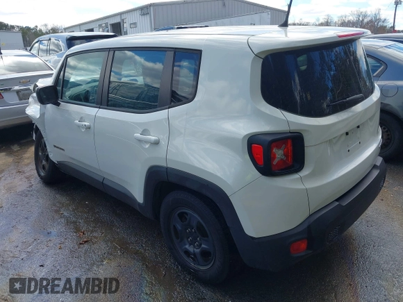 2017 Jeep Renegade Sport with VIN ZACCJAAB1HPE49242, listed as a IAAI auction lot 41737402 with 95,418 mi miles and . Bid and sale history available at DreamBid. Image 3.