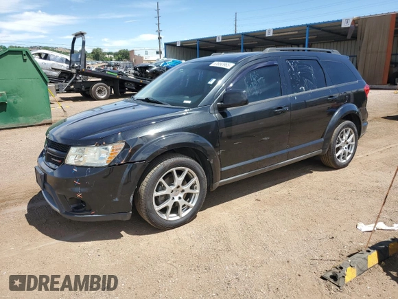 2013 Dodge Journey R/T with VIN 3C4PDDEGXDT597439, listed as a Copart auction lot 63650965 with 226,543 mi miles and Clean title. Bid and sale history available at DreamBid. Image 1.