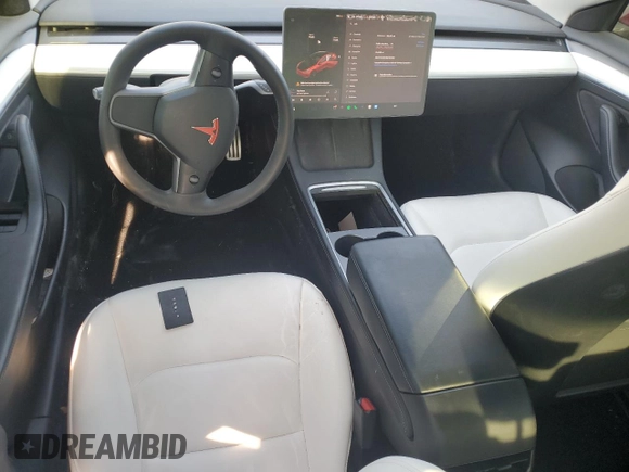 2021 Tesla Model 3 Performance with VIN 5YJ3E1EC9MF013392, listed as a Copart auction lot 48488125 with 55,402 mi miles and Salvage Title. Bid and sale history available at DreamBid. Image 8.