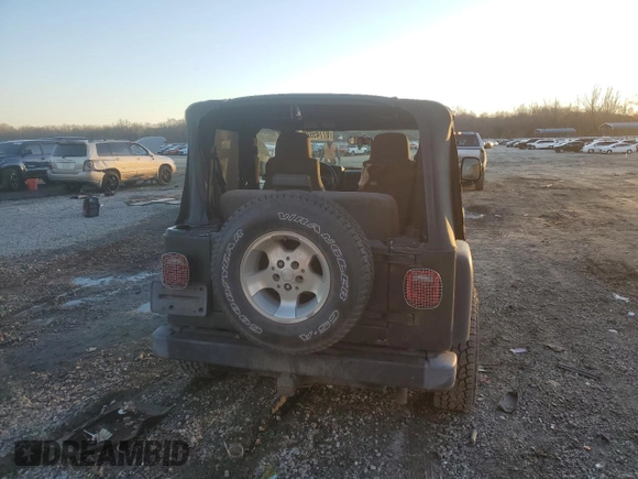 2003 Jeep Wrangler Sport with VIN 1J4FA49S03P366176, listed as a Copart auction lot 87745925 with 158,370 mi miles and Salvage Title. Bid and sale history available at carsss.com. Image 6.