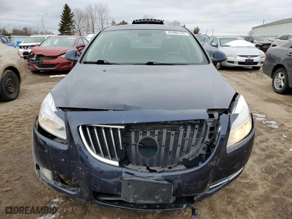 2011 Buick Regal CXL RL2 with VIN 2G4GP5EC1B9174738, listed as a Copart auction lot 45486125 with 51,169 mi miles and Salvage Title. Bid and sale history available at carsss.com. Image 5.