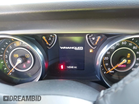 2022 Jeep Wrangler Unlimited Willys with VIN 1C4HJXDN3NW129708, listed as a IAAI auction lot 42025893 with 14,548 mi miles and . Bid and sale history available at DreamBid. Image 15.