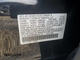 2022 Acura MDX Type S w/Advance Package with VIN 5J8YD8H88NL001114, listed as a Copart auction lot 74472334 with 0 mi miles and Non Repairable. Bid and sale history available at carsss.com. Image 14.