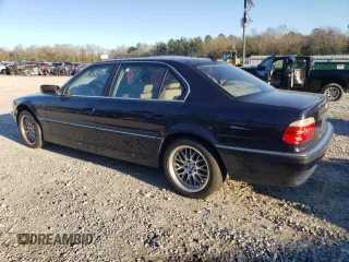 2001 BMW 7 Series 740iL with VIN WBAGH83491DP32753, listed as a Copart auction lot 41505025 with 0 mi miles and Clean Title. Bid and sale history available at carsss.com. Image 2.