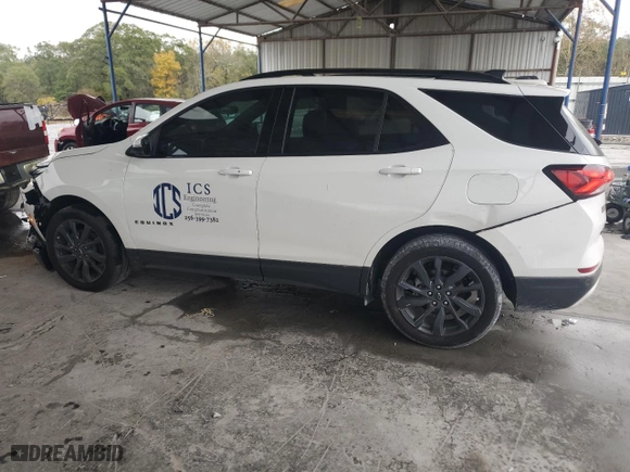 2024 Chevrolet Equinox RS with VIN 3GNAXMEGXRS183093, listed as a Copart auction lot 80690284 with 17,927 mi miles and Salvage Title. Bid and sale history available at carsss.com. Image 2.