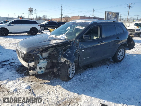 2020 Jeep Cherokee Latitude with VIN 1C4PJMCB9LD512496, listed as a Copart auction lot 87737905 with 61,729 mi miles and Salvage Title. Bid and sale history available at carsss.com. Image 1.