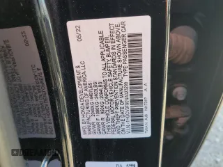 2022 Honda Accord Touring with VIN 1HGCV3F90NA023299, listed as a Copart auction lot 51629175 with Not provided miles and Salvage title. Bid and sale history available at DreamBid. Image 12.