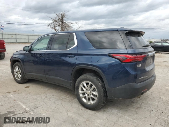 2022 Chevrolet Traverse LS with VIN 1GNEVFKW8NJ190604, listed as a Copart auction lot 78693064 with 34,252 mi miles and Salvage Title. Bid and sale history available at carsss.com. Image 2.