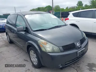 2004 Nissan Quest SE z VIN 5N1BV28U94N347280, wystawiony jako IAAI lot #42312376 z przebiegiem Nie podano mil oraz . Historia ofert i sprzedaży dostępna na DreamBid. Obrazek 1.