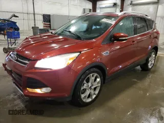 2014 Ford Escape Titanium with VIN 1FMCU9J94EUC25357, listed as a Copart auction lot 47595705 with 124,626 mi miles and Salvage Title. Bid and sale history available at DreamBid. Image 1.