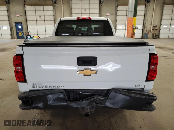 2019 Chevrolet Silverado 1500 Work Truck with VIN 2GCVKNEC2K1205861, listed as a Copart auction lot 51672785 with 104,733 mi miles and Salvage Title. Bid and sale history available at DreamBid. Image 6.