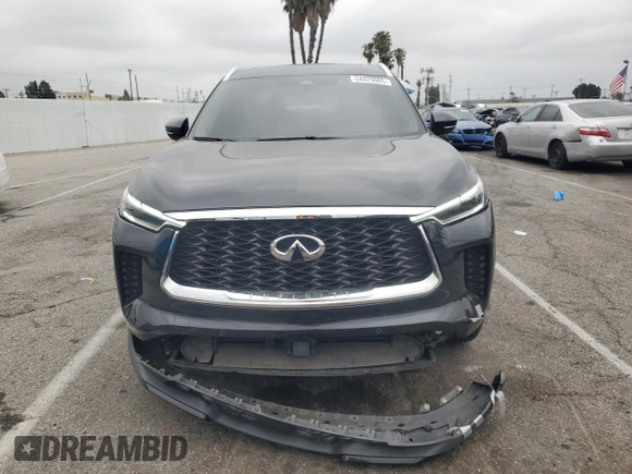 2023 Infiniti QX60 Luxe with VIN 5N1DL1FS5PC368816, listed as a Copart auction lot 54329005 with 54,642 mi miles and Salvage title. Bid and sale history available at DreamBid. Image 5.
