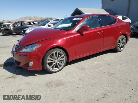 2008 Lexus IS 350 with VIN JTHBE262685018336, listed as a Copart auction lot 52635385 with 144,233 mi miles and Salvage title. Bid and sale history available at DreamBid. Image 1.