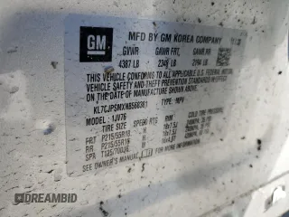 2022 Chevrolet Trax LT with VIN KL7CJPSMXNB568381, listed as a Copart auction lot 46663095 with 53,559 mi miles and Salvage title. Bid and sale history available at DreamBid. Image 15.