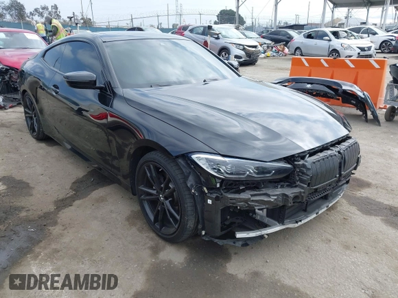 2023 BMW 4 Series 430i z VIN WBA53AP08PCM96423, wystawiony jako IAAI lot #42349334 z przebiegiem 33 710 mil mil oraz . Historia ofert i sprzedaży dostępna na DreamBid. Obrazek 1.