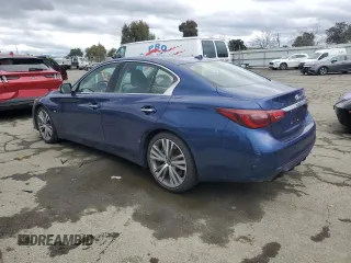 2019 Infiniti Q50 3.0t LUXE with VIN JN1EV7AP9KM515945, listed as a Copart auction lot 43646065 with 66,658 mi miles and Salvage Title. Bid and sale history available at carsss.com. Image 2.