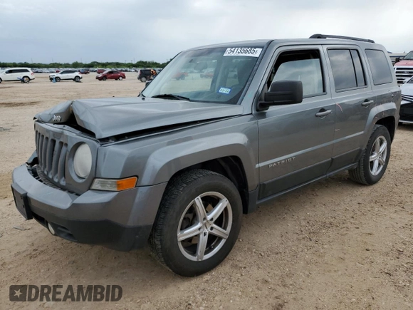 2012 Jeep Patriot Sport with VIN 1C4NJPBB3CD615181, listed as a Copart auction lot 54135685 with 154,174 mi miles and Salvage Title. Bid and sale history available at DreamBid. Image 1.