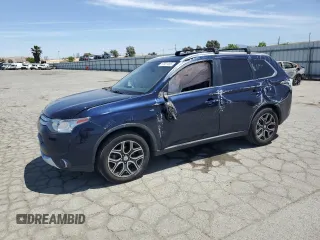 2015 Mitsubishi Outlander GT z VIN JA4JZ4AX3FZ014129, wystawiony jako Copart lot #57001055 z przebiegiem 99 460 mil mil oraz Szkoda całkowita • Salvage title. Historia ofert i sprzedaży dostępna na DreamBid. Obrazek 1.