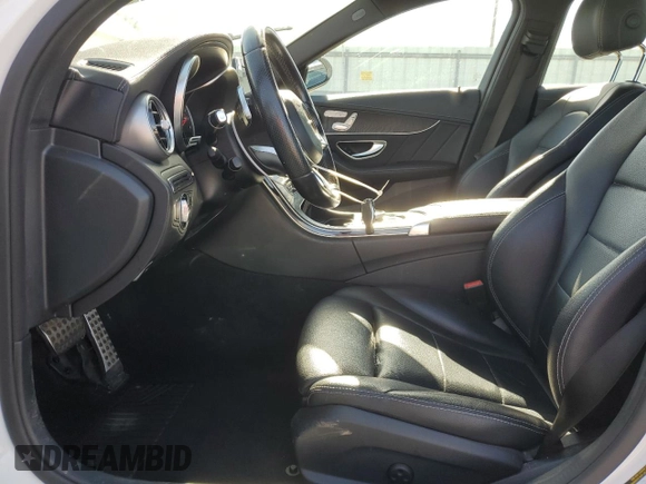 2017 Mercedes-Benz C 300 with VIN WDDWF4KB8HR214942, listed as a Copart auction lot 53439155 with 112,240 mi miles and Salvage Title. Bid and sale history available at carsss.com. Image 7.