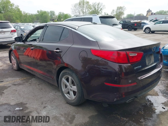 2015 Kia Optima LX with VIN 5XXGM4A79FG494002, listed as a IAAI auction lot 42082041 with 179,076 mi miles. Bid and sale history available at carsss.com. Image 3.