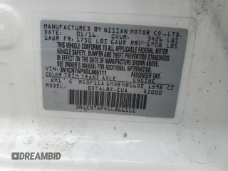 2016 Nissan Versa SV with VIN 3N1CN7AP4GL866111, listed as a Copart auction lot 50427945 with 77,170 mi miles and Clean Title. Bid and sale history available at DreamBid. Image 12.