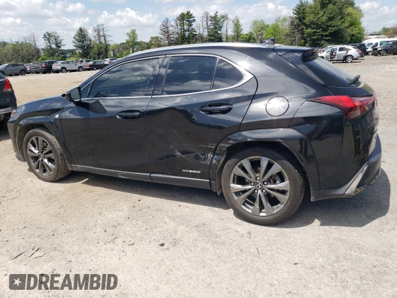 2022 Lexus UX 250h F Sport с VIN JTHR9JBH0N2062952, выставлен на аукционе Copart как лот 54942905 с пробегом 36 314 миль миль и Списание • Salvage title. История ставок и продаж доступна на DreamBid. Изображение 2.