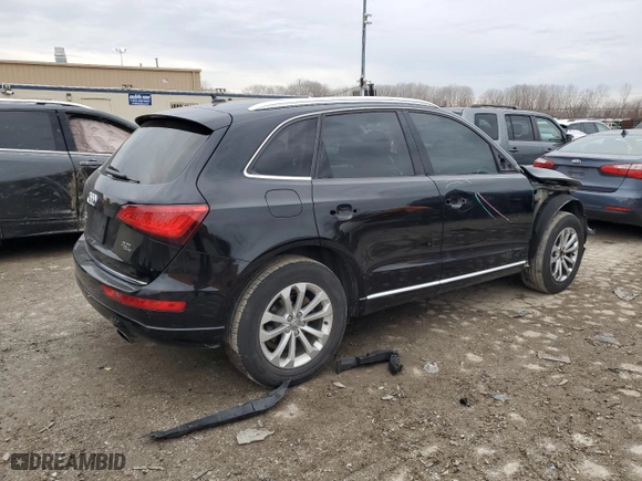 2015 Audi Q5 Premium with VIN WA1CFAFP2FA116464, listed as a Copart auction lot 44957165 with 133,782 mi miles and Salvage Title. Bid and sale history available at carsss.com. Image 3.