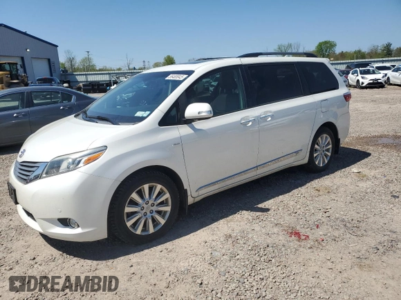2017 Toyota Sienna XLE с VIN 5TDDZ3DC4HS160369, выставлен на аукционе Copart как лот 56485845 с пробегом 94 181 миль миль и Списание • Salvage title. История ставок и продаж доступна на DreamBid. Изображение 1.