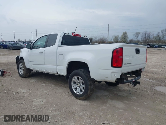 2021 Chevrolet Colorado 2WD LT with VIN 1GCHSCEA2M1223253, listed as a IAAI auction lot 41941342 with 50,755 mi miles. Bid and sale history available at carsss.com. Image 3.