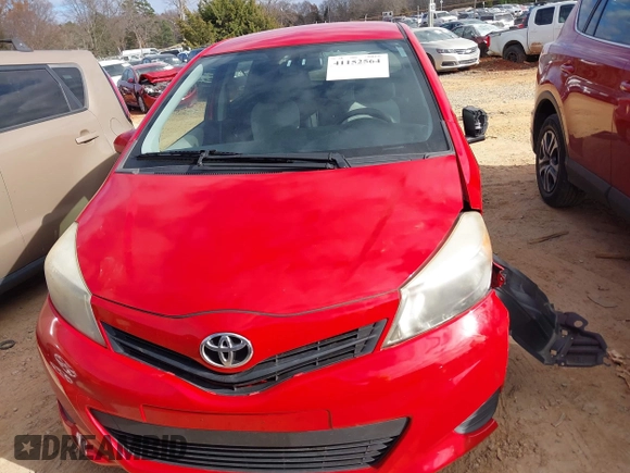 2013 Toyota Yaris L with VIN JTDKTUD39DD548573, listed as a IAAI auction lot 41152564 with 158,510 mi miles. Bid and sale history available at carsss.com. Image 12.