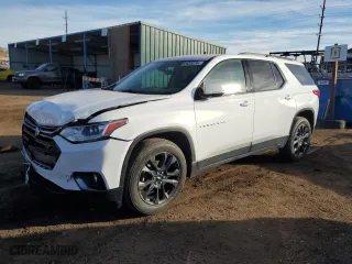 2019 Chevrolet Traverse RS with VIN 1GNERJKX2KJ167508, listed as a Copart auction lot 82632074 with 57,860 mi miles and Salvage Title. Bid and sale history available at carsss.com. Image 1.
