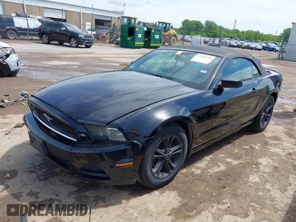 2014 Ford Mustang V6 with VIN 1ZVBP8EM2E5213487, listed as a IAAI auction lot 42183116 with 123,954 mi miles and . Bid and sale history available at DreamBid. Image 2.