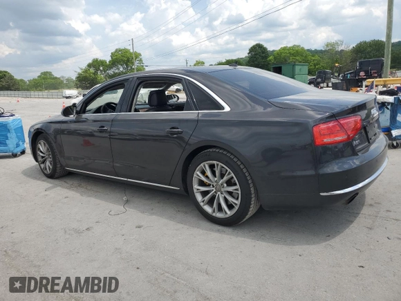2011 Audi A8 with VIN WAURVAFD2BN004871, listed as a Copart auction lot 55208355 with 167,356 mi miles and Salvage title. Bid and sale history available at DreamBid. Image 2.